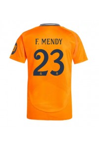 Real Madrid Ferland Mendy #23 Jalkapallovaatteet Vieraspaita 2024-25 Lyhythihainen